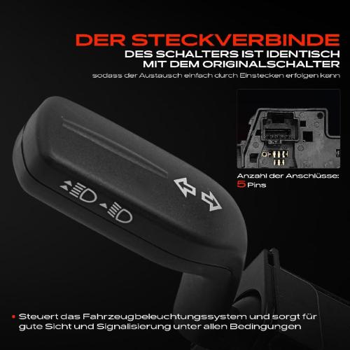 1x Kombischalter Lenkstockschalter für Ford Focus II Cabriolet 1.6L 2.0L 2006-2010 Bild 1x Kombischalter Lenkstockschalter für Ford Focus II Cabriolet 1.6L 2.0L 2006-2010