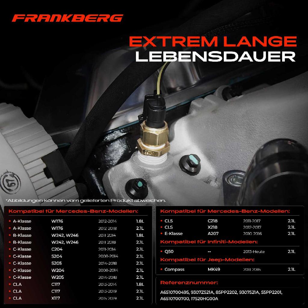 1x Sensor Kraftstoffdruck für Mercedes-Benz W176 W246 Infiniti Q50 Jeep Compass