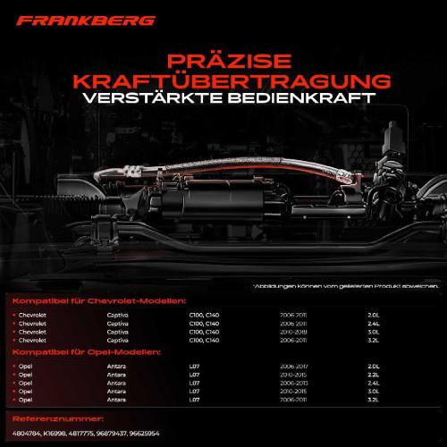 1x Seilzug Feststellbremse Hinterachse rechts für Chevrolet Captiva C100 Opel Antara L07 Bild 1x Seilzug Feststellbremse Hinterachse rechts für Chevrolet Captiva C100 Opel Antara L07