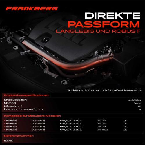 1x Kühlerschlauch Turboschlauch für Mitsubishi Outlander III GFW GGW ZJ ZK ZL 2.3L Bj ab 2012 Bild 1x Kühlerschlauch Turboschlauch für Mitsubishi Outlander III GFW GGW ZJ ZK ZL 2.3L Bj ab 2012