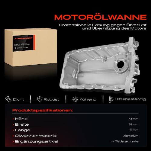 Frankberg 1x Ölwanne Motorölwanne für VW Passat Caddy III Golf V Jetta III Touran Skoda Octavia Superb 1.9L Bild Frankberg 1x Ölwanne Motorölwanne für VW Passat Caddy III Golf V Jetta III Touran Skoda Octavia Superb 1.9L