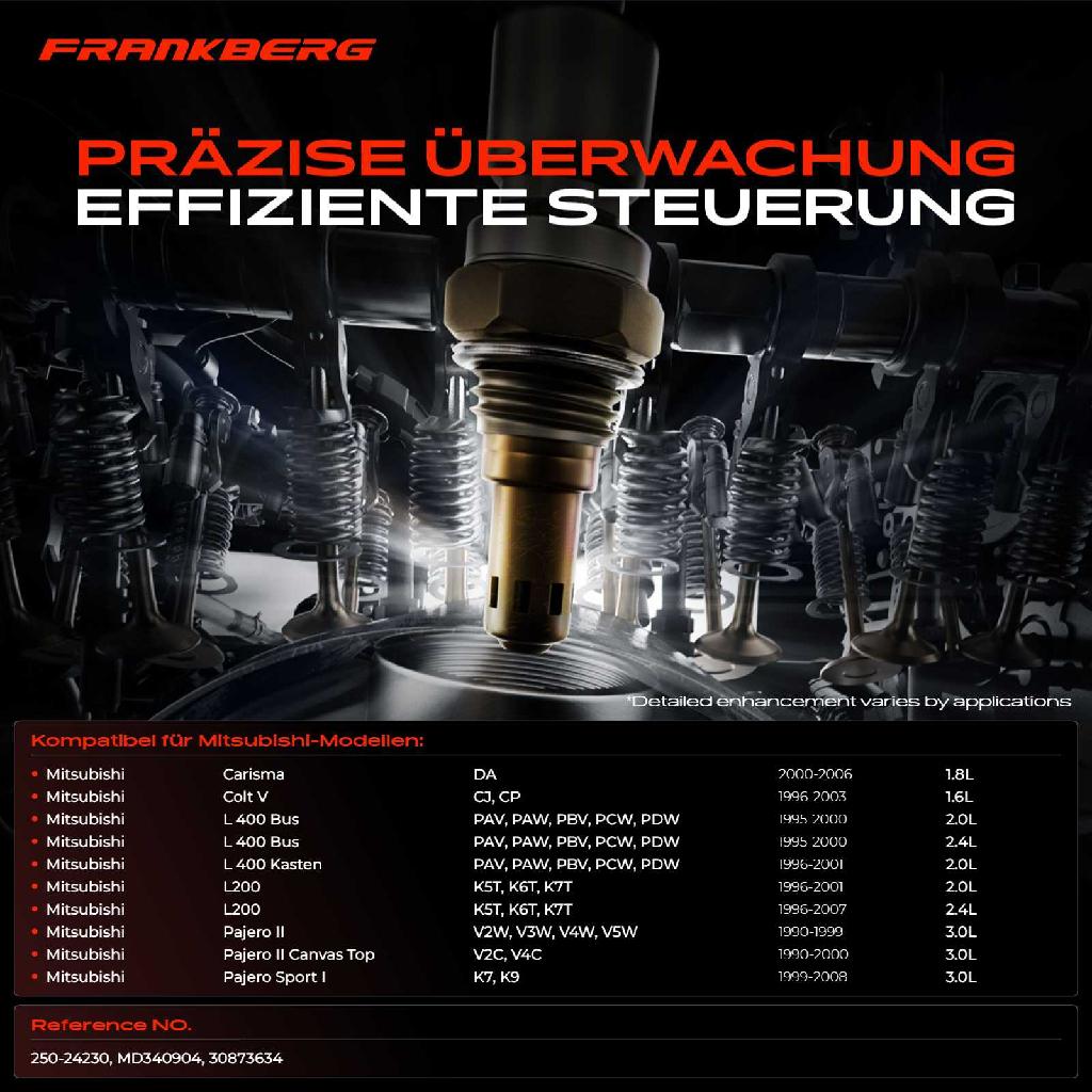 1x Lambdasonde Regelsonde Vor Katalysator für Mitsubishi Carisma DA Colt V Pajero II 3.0L