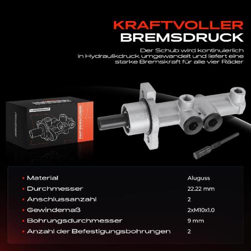 1x Hauptbremszylinder Bremszylinder für Citroën C2 JM JG C3 FC FN HB Peugeot 1007 Bild 1x Hauptbremszylinder Bremszylinder für Citroën C2 JM JG C3 FC FN HB Peugeot 1007
