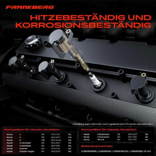 4x Zündmodul Zündspule für Mazda 5 6 Hatchback Kombi Station Wagon Stufenheck MX-5 III 1.8L 2.0L Bj ab 2005 Bild 4x Zündmodul Zündspule für Mazda 5 6 Hatchback Kombi Station Wagon Stufenheck MX-5 III 1.8L 2.0L Bj ab 2005