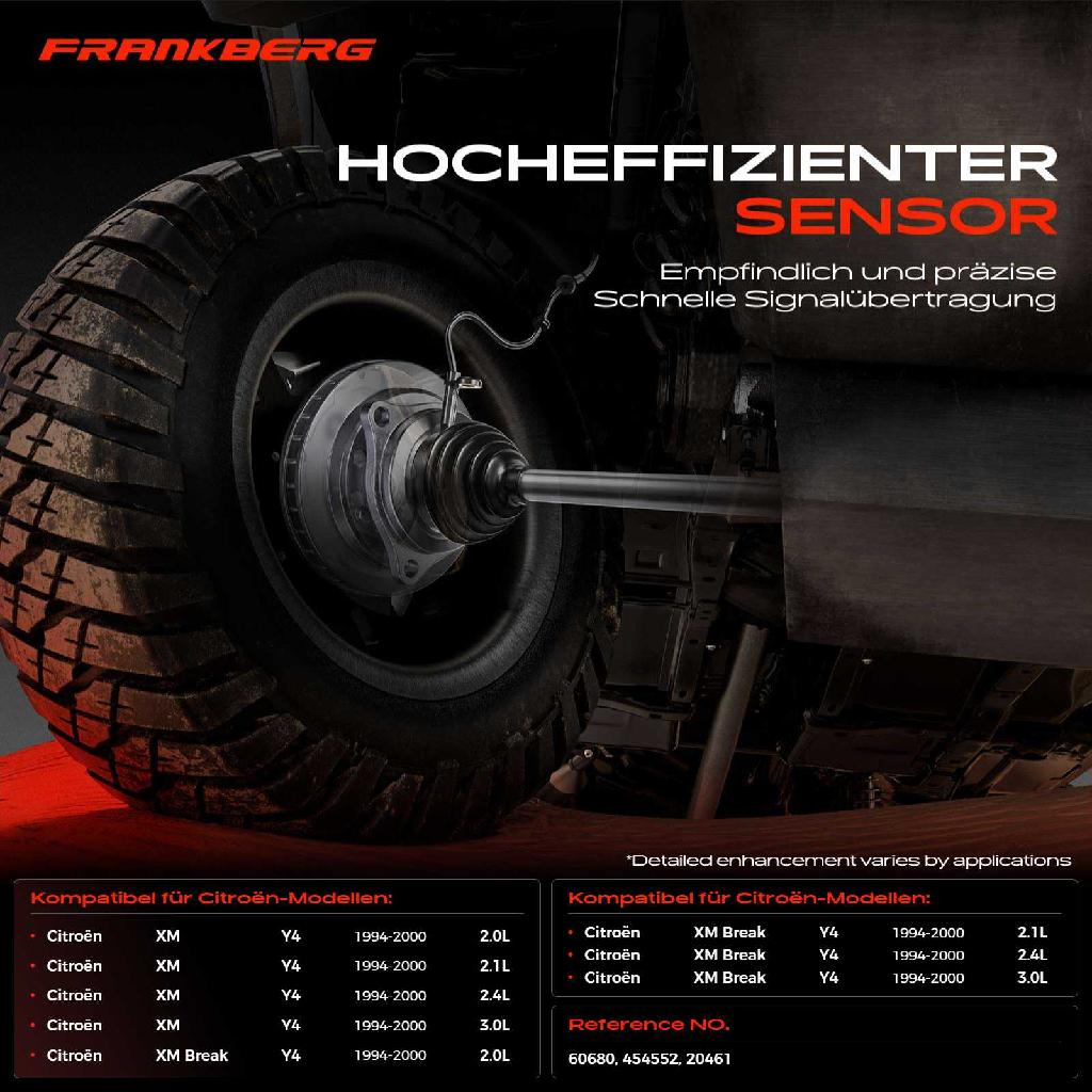 2x ABS Sensor Vorderachse beidseitig für Citroën XM Y4 XM Break 2.0L 2.1L 2.4L 3.0L 1994-2000