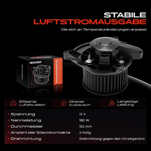 Frankberg 1x Gebläsemotor Innenraumgebläse für Ford Focus 2 Turnier DA DS 2.0 LPG 2008-2011 Bild Frankberg 1x Gebläsemotor Innenraumgebläse für Ford Focus 2 Turnier DA DS 2.0 LPG 2008-2011