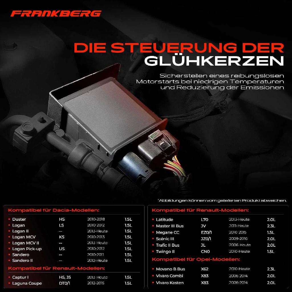 1x Steuergerät Glühzeit für Opel Movano B Vivaro Renault Clio 3 Scénic Dacia Logan