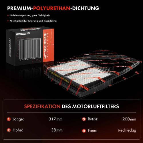 1x Luftfilter Filtereinsatz für Honda Civic VII Hatchback Coupe EU EP EV Bild 1x Luftfilter Filtereinsatz für Honda Civic VII Hatchback Coupe EU EP EV