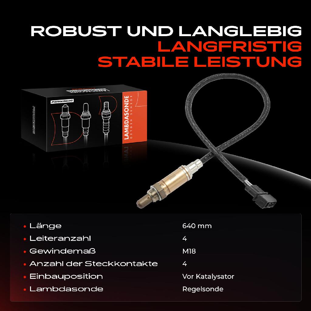 1x Lambdasonde Regelsonde Vor Katalysator für VW Golf 3 1H Passat Vento Seat Cordoba Skoda