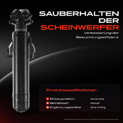 1x Scheinwerferreinigung Waschwasserdüse Vorne Links für VW Passat 362 365 B7 2010-2014 Bild 1x Scheinwerferreinigung Waschwasserdüse Vorne Links für VW Passat 362 365 B7 2010-2014