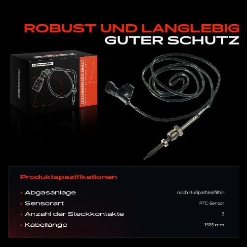1x Abgastemperatursensor für Opel Zafira/Zafira Family B Astra H GTC Bild 1x Abgastemperatursensor für Opel Zafira/Zafira Family B Astra H GTC