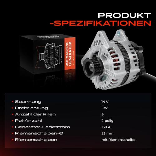 1x Lichtmaschine Generator für Porsche 911 997 Boxster Cayman 987 2.9L-3.8L Bild 1x Lichtmaschine Generator für Porsche 911 997 Boxster Cayman 987 2.9L-3.8L