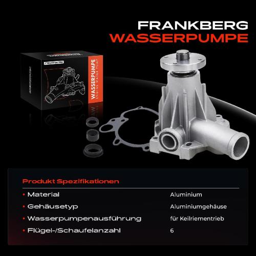 Frankberg 1x Wasserpumpe K hlwasserpumpe f r Volvo 240 740 760 940 960 Kombi 2.0L 2.3L Bild Frankberg 1x Wasserpumpe K hlwasserpumpe f r Volvo 240 740 760 940 960 Kombi 2.0L 2.3L