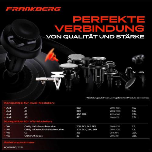 20x Befestigungsclips Stoßstange Türverkleidung für VW Golf 4 5 6 Polo Passat Audi A4 A6 Bild 20x Befestigungsclips Stoßstange Türverkleidung für VW Golf 4 5 6 Polo Passat Audi A4 A6