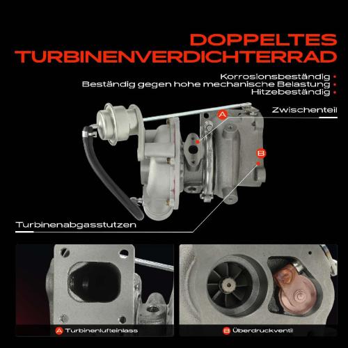 1x Abgasturbolader für Hyundai Terracan HP 2.9L 2001-2006 Bild 1x Abgasturbolader für Hyundai Terracan HP 2.9L 2001-2006