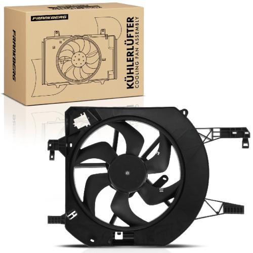 Frankberg 1x Motorkühller Einfachlüfter mit Kühlerlüfterrahmen Opel Vivaro A Nissan Primastar Renault Bild Frankberg 1x Motorkühller Einfachlüfter mit Kühlerlüfterrahmen Opel Vivaro A Nissan Primastar Renault