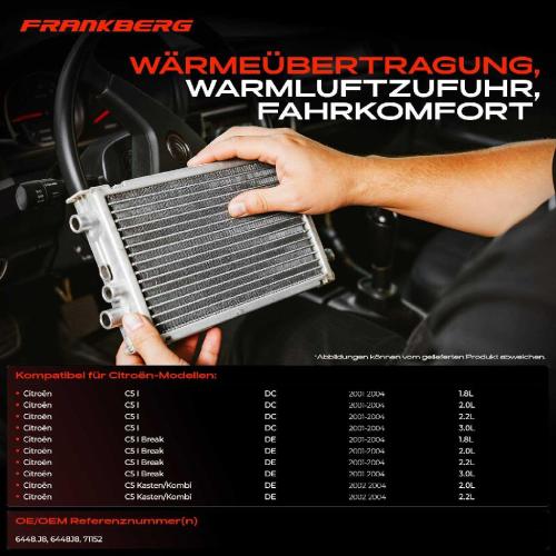1x Wärmetauscher Innenraumheizung für Citroën C5 I DC DE RE 1.8L 2.0L 2.2L 3.0L Bild 1x Wärmetauscher Innenraumheizung für Citroën C5 I DC DE RE 1.8L 2.0L 2.2L 3.0L