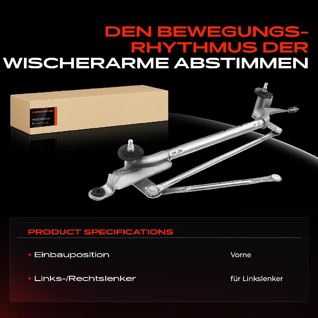 1x Wischergestänge Vorne für Nissan X-Trail T31 2.0L 2.5L 2007-2014