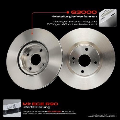 Frankberg 2x Bremsscheiben Vorderachse für Fiat 124 Spider 348 Mazda MX-5 IV RF Targa Bj ab 2015 Bild Frankberg 2x Bremsscheiben Vorderachse für Fiat 124 Spider 348 Mazda MX-5 IV RF Targa Bj ab 2015