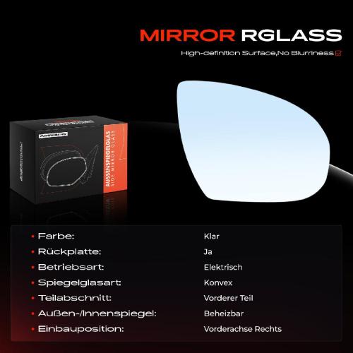 1x Spiegelglas Außenspiegel rechts für Hyundai Tucson Kasten/SUV TL TLE Bild 1x Spiegelglas Außenspiegel rechts für Hyundai Tucson Kasten/SUV TL TLE