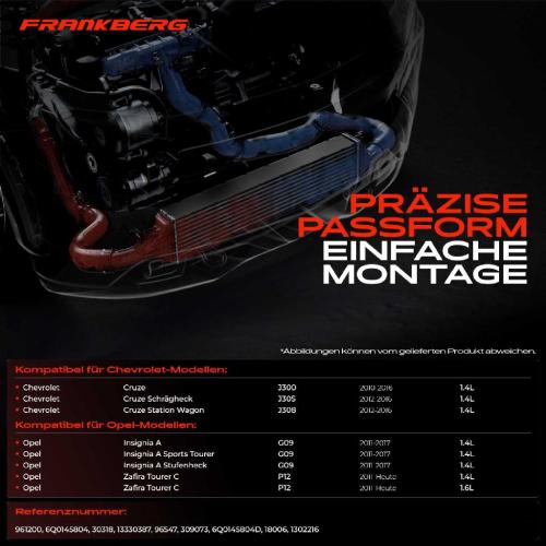 1x Ladeluftkühler Turbokühler für Opel Insignia A Zafira Tourer C Chevrolet Cruze Bild 1x Ladeluftkühler Turbokühler für Opel Insignia A Zafira Tourer C Chevrolet Cruze