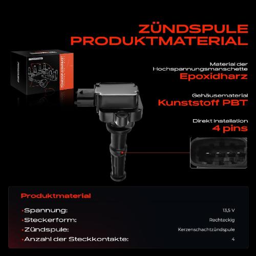 1x Zündmodul Zündspule für Ford Mondeo III B5Y Mondeo III Stufenheck B4Y Mondeo III Turnier BWY 1.8L 2003-2007 Bild 1x Zündmodul Zündspule für Ford Mondeo III B5Y Mondeo III Stufenheck B4Y Mondeo III Turnier BWY 1.8L 2003-2007