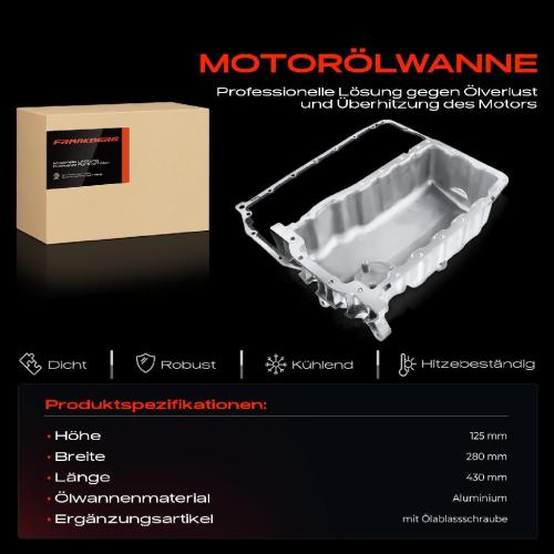 Frankberg 1x Ölwanne Motorölwanne für VW Golf Polo Bora Audi A3 Seat Leon Skoda Octavia 1.6L 1.9L 2.0L Bild Frankberg 1x Ölwanne Motorölwanne für VW Golf Polo Bora Audi A3 Seat Leon Skoda Octavia 1.6L 1.9L 2.0L