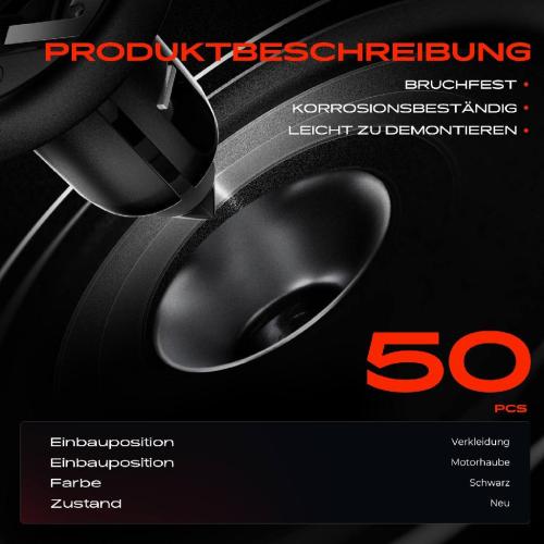Frankberg 50x Befestigungsclips Verkleidung Motorhaube für BMW E90 E91 E81 E87 E34 E65 E31 E83 E85 Bild Frankberg 50x Befestigungsclips Verkleidung Motorhaube für BMW E90 E91 E81 E87 E34 E65 E31 E83 E85
