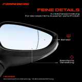 1x Außenspiegel Rechts für Ford Fiesta VI CB1 CCN Van 2008-2017