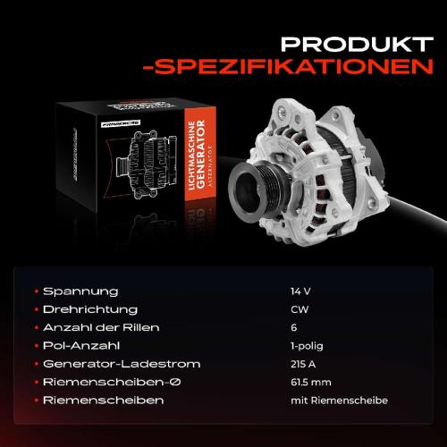 1x Lichtmaschine Generator für Volvo S60 II S90 II V60 I V70 III XC90 II 2.0L Bild 1x Lichtmaschine Generator für Volvo S60 II S90 II V60 I V70 III XC90 II 2.0L