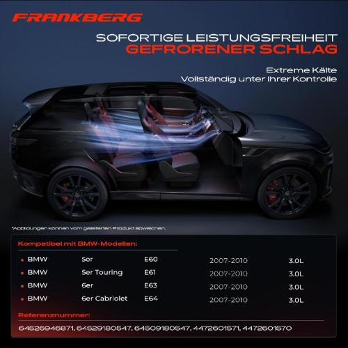 Frankberg 1x Klimakompressor für BMW 5er E60 E61 6er E63 E64 3.0L 2007-2010 Bild Frankberg 1x Klimakompressor für BMW 5er E60 E61 6er E63 E64 3.0L 2007-2010