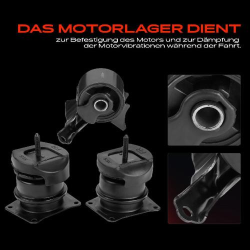 3x Motorlager Rechts für Honda Accord VI Coupe CG 3.0L 1998-2003 Bild 3x Motorlager Rechts für Honda Accord VI Coupe CG 3.0L 1998-2003