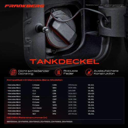 1x Tankdeckel Tankverschluss für Mercedes-Benz C-Klasse W204 E-Klasse W212 CLS C218 Bild 1x Tankdeckel Tankverschluss für Mercedes-Benz C-Klasse W204 E-Klasse W212 CLS C218
