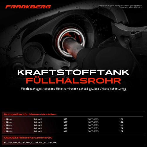 1x Kraftstoffeinfüllrohr Einfüllstutzen für Nissan Micra III K12 2003-2010 Bild 1x Kraftstoffeinfüllrohr Einfüllstutzen für Nissan Micra III K12 2003-2010