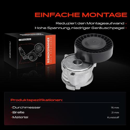 1x Spannrolle Riemenspanner für Ford Mondeo IV Volvo S60 S80 V60 V70 XC60 XC70 Bild 1x Spannrolle Riemenspanner für Ford Mondeo IV Volvo S60 S80 V60 V70 XC60 XC70