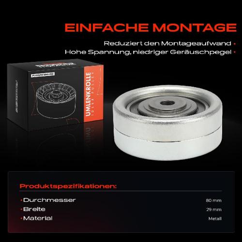 1x Umlenkrolle Führungsrolle für VW Golf Polo Touran Audi A4 A3 Skoda Fabia Seat Bild 1x Umlenkrolle Führungsrolle für VW Golf Polo Touran Audi A4 A3 Skoda Fabia Seat