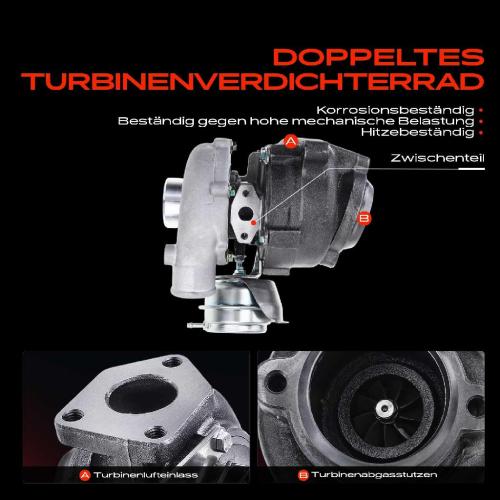 1x Abgasturbolader für BMW 3er E46 3er Touring 5er E39 5er Touring 2.0L 1998-2003 Bild 1x Abgasturbolader für BMW 3er E46 3er Touring 5er E39 5er Touring 2.0L 1998-2003
