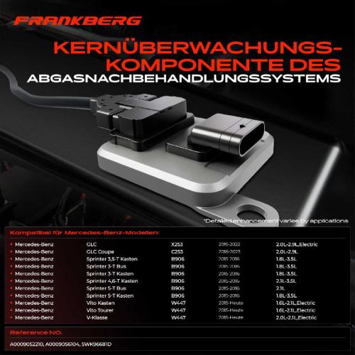 1x Nox Sensor Nitrogen Oxide Lamdasonde vorne und hinten für Mercedes-Benz W447 B906 906 W222 X253 X253 Bild 1x Nox Sensor Nitrogen Oxide Lamdasonde vorne und hinten für Mercedes-Benz W447 B906 906 W222 X253 X253