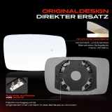 1x Spiegelglas Außenspiegel rechts für VW Transporter V Kasten Pritsche/Fahrgestell