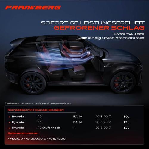Frankberg 1x Klimakompressor für Hyundai i10 Stufenheck BA IA 1.0L 1.2L Bild Frankberg 1x Klimakompressor für Hyundai i10 Stufenheck BA IA 1.0L 1.2L