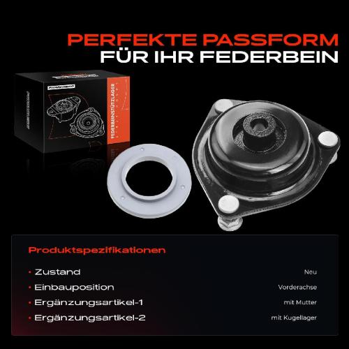 1x Domlager Federbeinstütz lager für Nissan Almera II Hatchback N16 2000-2006 Bild 1x Domlager Federbeinstütz lager für Nissan Almera II Hatchback N16 2000-2006