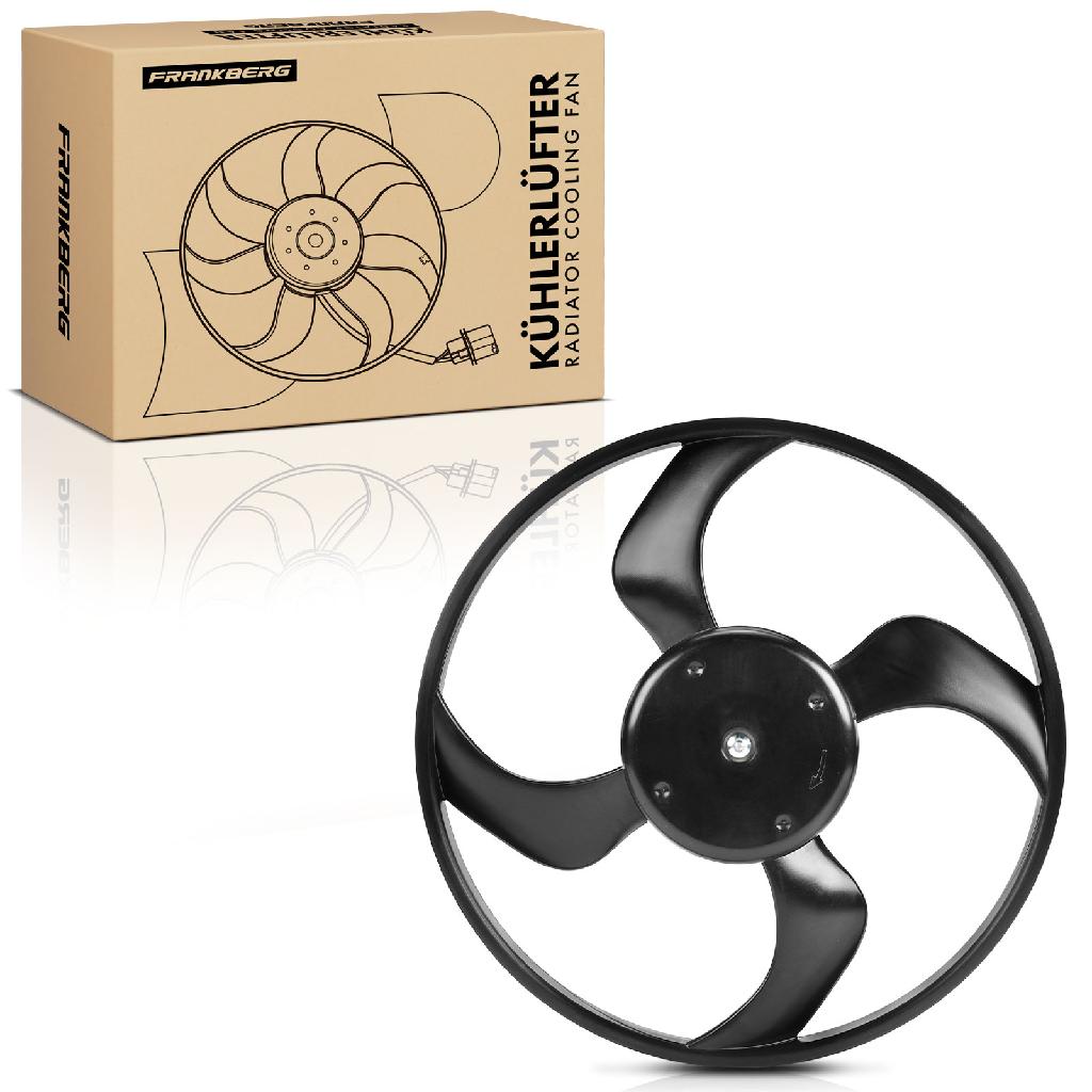 Frankberg 1x Motorkühller Einfachlüfter ohne Kühlerlüfterrahmen Renault Clio 3 BR0/1 Modus/Grand Modus Wind