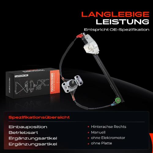 1x Fensterheber Hinten Rechts für VW Passat Variant 3A5 1988-1997 Bild 1x Fensterheber Hinten Rechts für VW Passat Variant 3A5 1988-1997