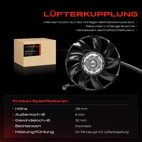 1x Lüfterkupplung Kühlerlüfte für Land Rover Range Rover 3 LM Sport L320 4.2L Bild 1x Lüfterkupplung Kühlerlüfte für Land Rover Range Rover 3 LM Sport L320 4.2L