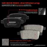 4x Bremsbeläge Hinterachse für Mercedes-Benz W415 Renault KW0/1 FC0/1 FW0/1 KW0/1 2005-2025