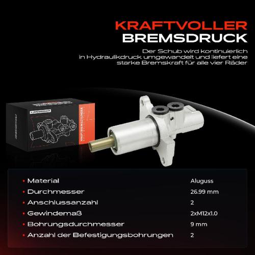 1x Hauptbremszylinder Bremszylinder für BMW X5 E70 F15 F85 E71 E72 F16 F86 M M50d Bild 1x Hauptbremszylinder Bremszylinder für BMW X5 E70 F15 F85 E71 E72 F16 F86 M M50d