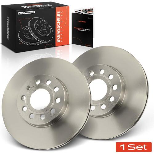 Frankberg 2x Bremsscheiben Vorderachse für VW Golf Plus Sportsvan V Variant VI VII Jetta IV Scirocco Touran Bild Frankberg 2x Bremsscheiben Vorderachse für VW Golf Plus Sportsvan V Variant VI VII Jetta IV Scirocco Touran