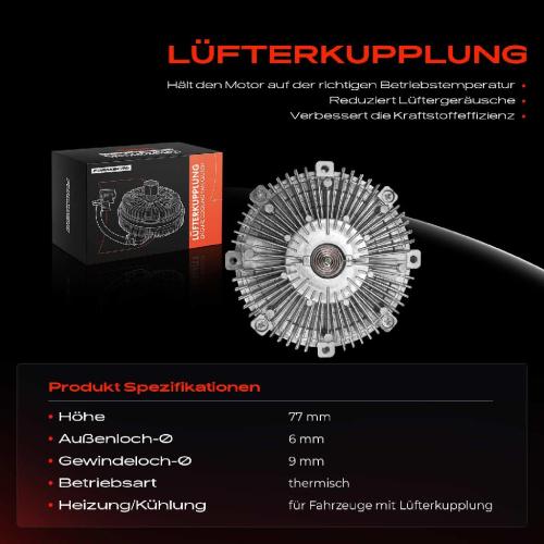 1x Lüfterkupplung Kühlerlüfte für Nissan Patrol GR V Y61 3.0L Bj ab 2000 Bild 1x Lüfterkupplung Kühlerlüfte für Nissan Patrol GR V Y61 3.0L Bj ab 2000