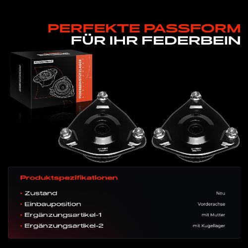 2x Domlager Federbeinstütz lager für Hyundai i30 Kombi KIA Pro Cee'D Bild 2x Domlager Federbeinstütz lager für Hyundai i30 Kombi KIA Pro Cee'D