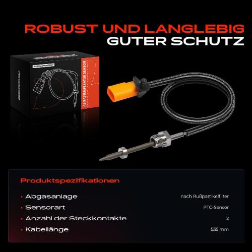 Frankberg 1x Abgastemperatursensor für VW Crafter 30-50 Pritsche/Fahrgestell Bild Frankberg 1x Abgastemperatursensor für VW Crafter 30-50 Pritsche/Fahrgestell